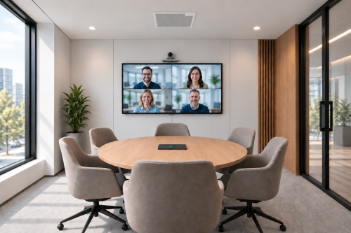 KI-gestützter Huddle Room